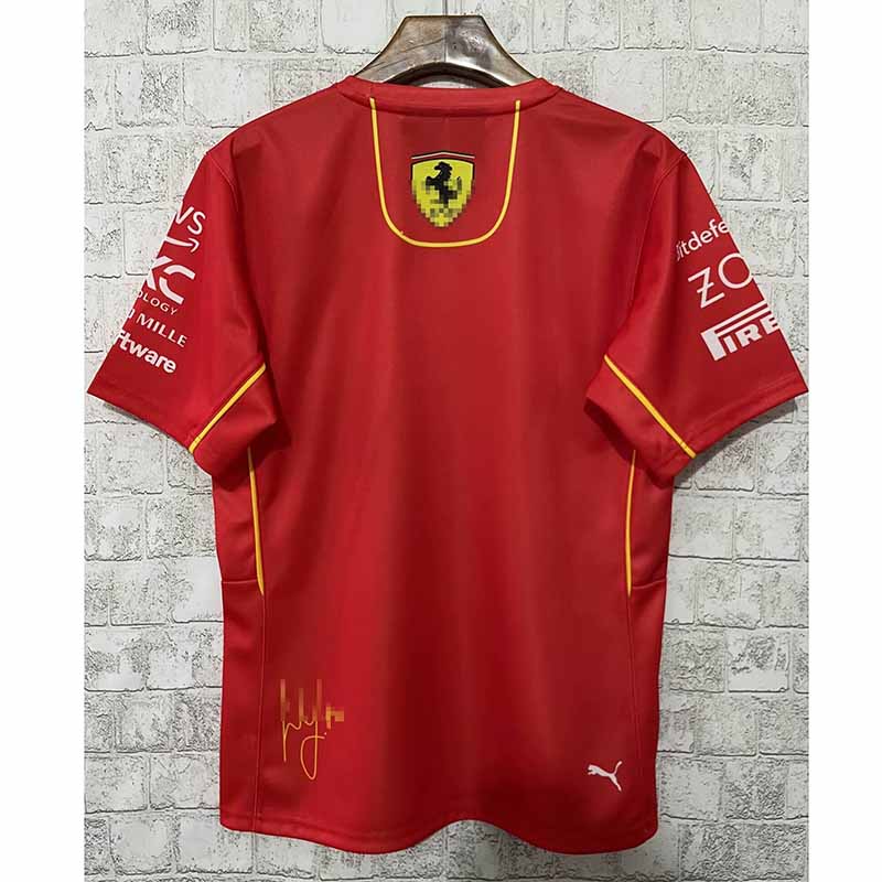 Camiseta Scuderia Ferrari F1 Racing Team Carlos Sainz #55 Rojo 2024